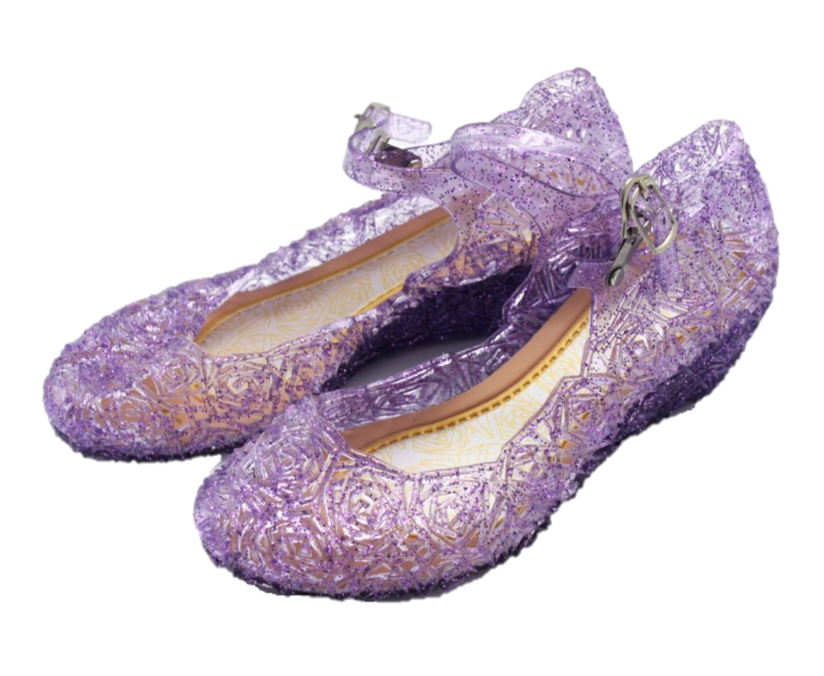 Carrière Nest String string Glitter schoenen - Paars - Rapunzel - Prinsessen schoenen –  Prinsessendroom.nl