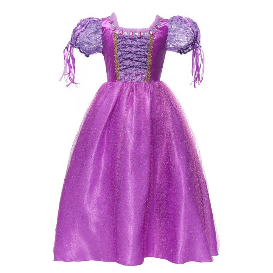 schraper de begeleiding Afrikaanse Prinses Rapunzel jurk - Glitter - Prinsessenjurk – Prinsessendroom.nl