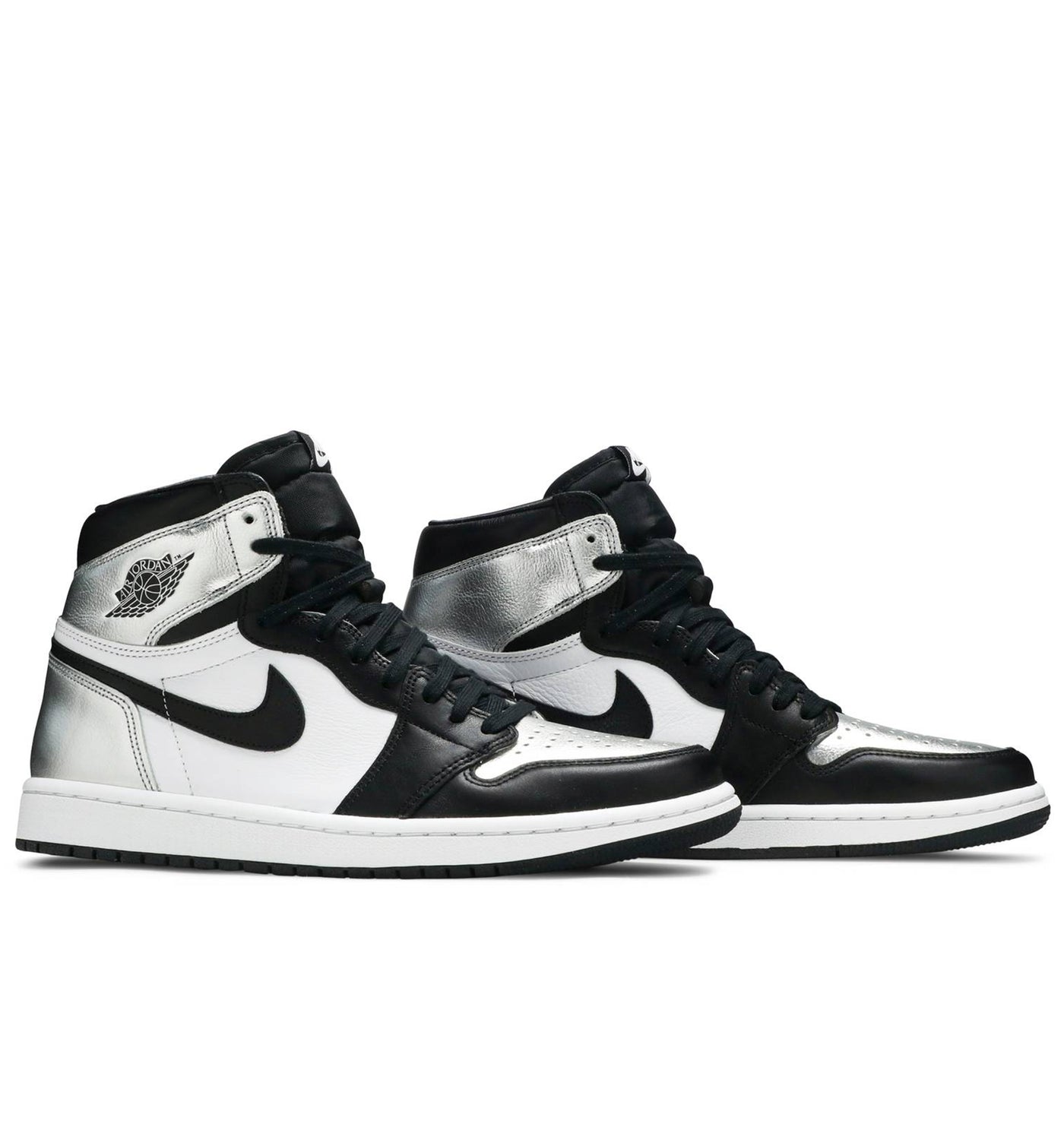 silver toe women's jordan 1