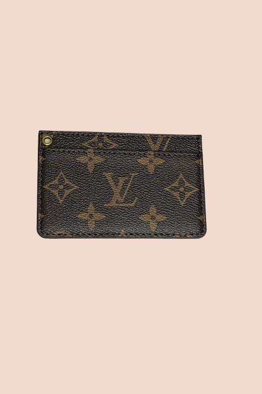 louis vuitton brown card holder