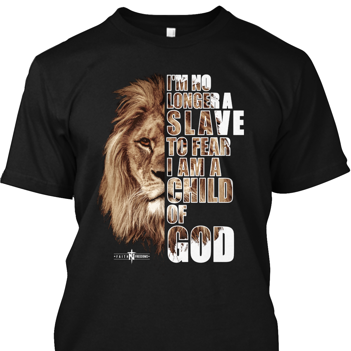 Child of God Lion T-Shirt – faithnfreedoms