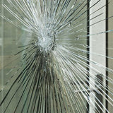 cracked pane of glass