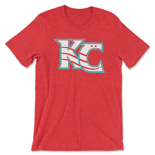KC Royals Kansas City Baseball Heart Bella Canvas T Shirt 