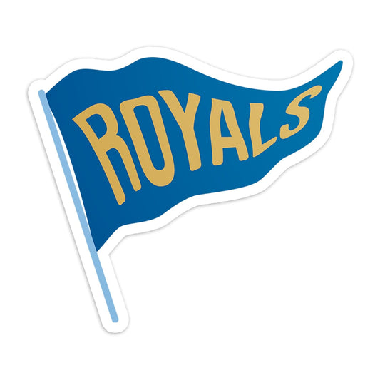 Kansas City Baseball Crown Decal / Sticker 04