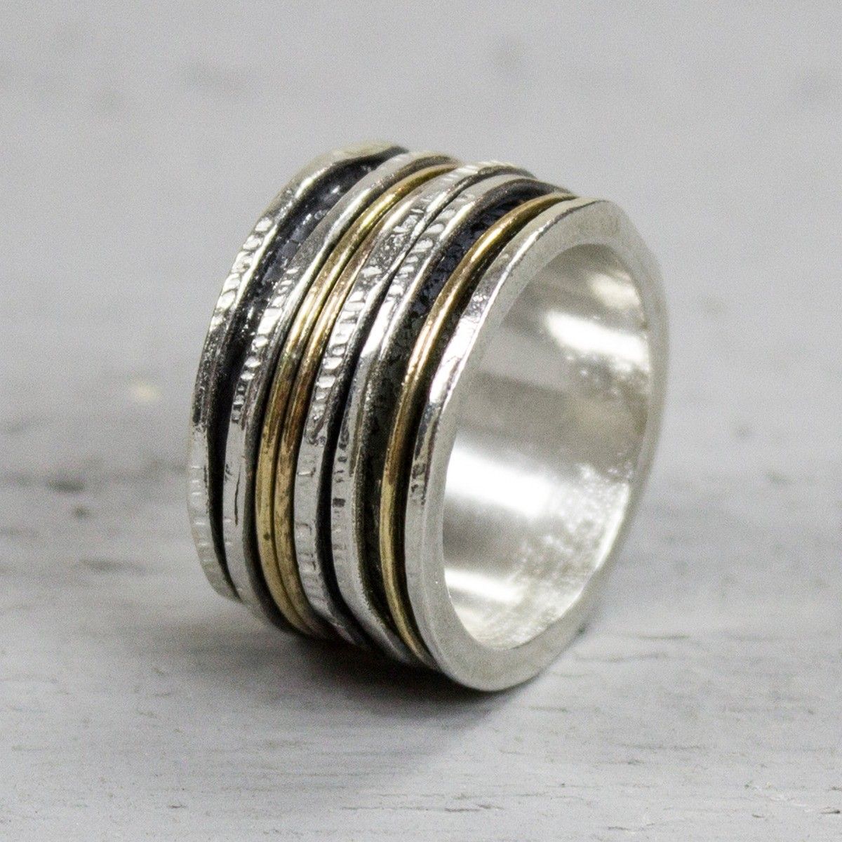 Jewels ring zilver geoxideerd met ringen – Mignon Juwelier & Goudsmeden