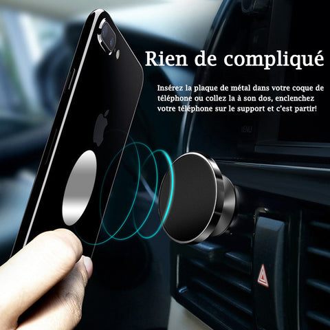 Support Magnétique de Téléphone pour Voiture Dudao F6MAX - Tableau de Bord  - Gris 