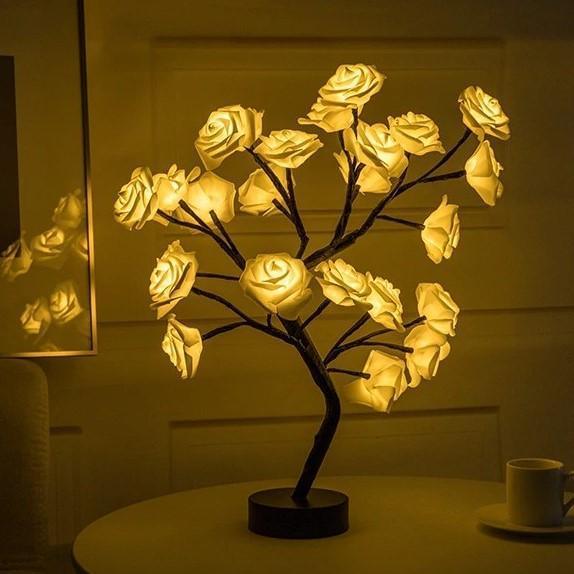 zen rose tree lamp