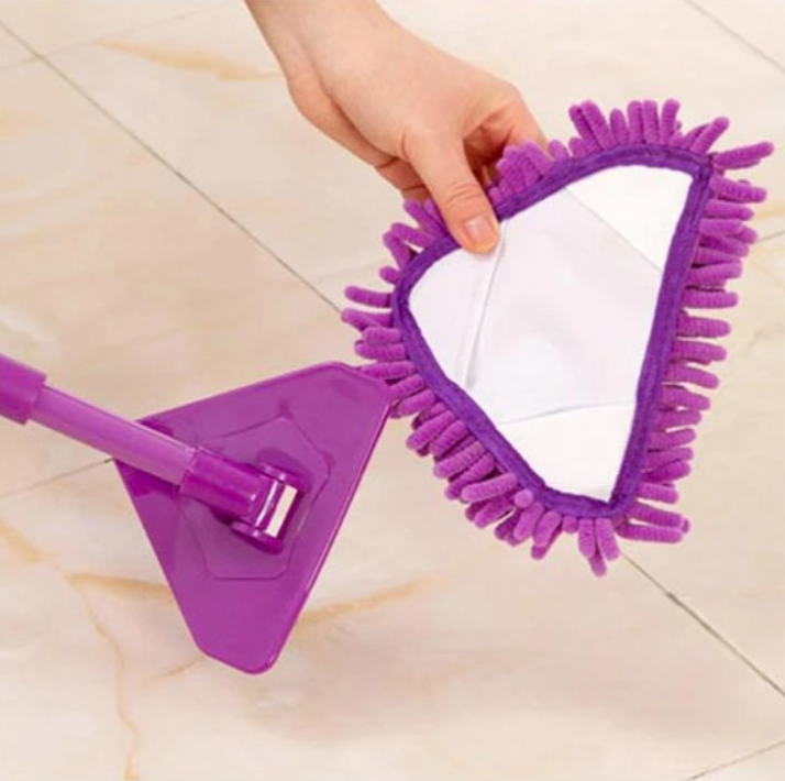 180 Degree Rotatable Adjustable Triangle Cleaning Mop - WINGUJD