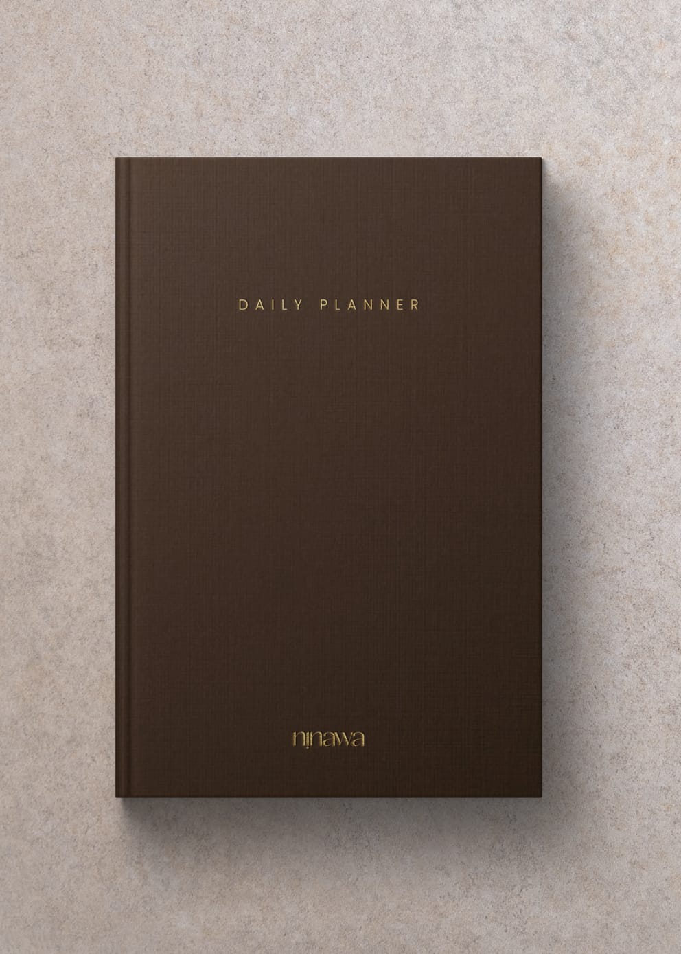 Linen Hardcover Daily Planner ninawa