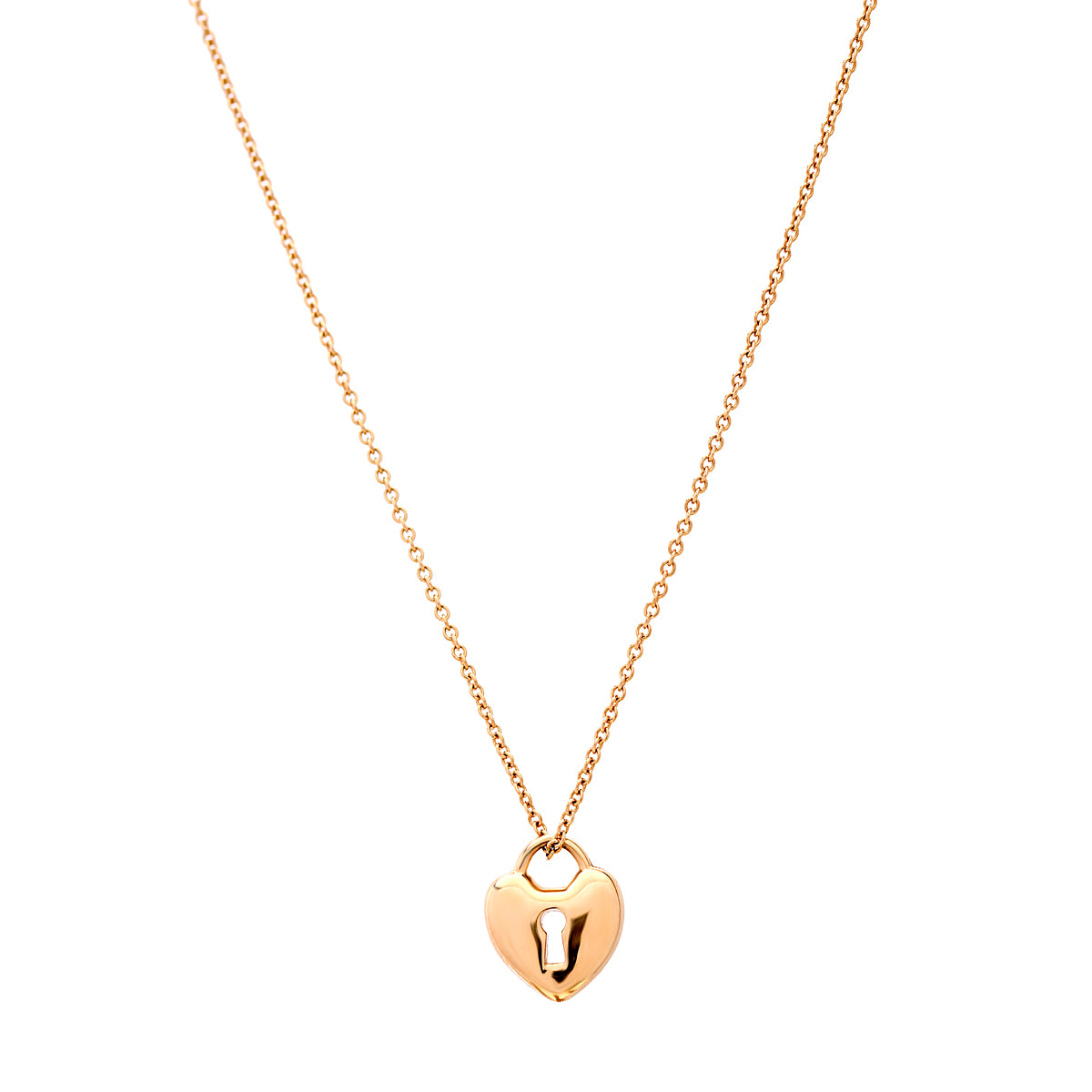 gold tiffany lock necklace