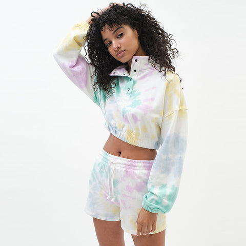 tie dye sweatshirt crop