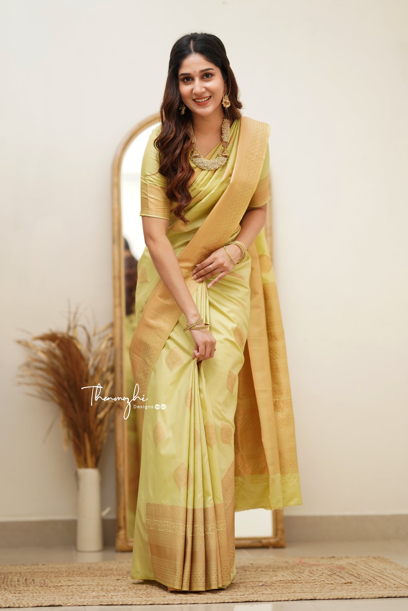 Shop Pastel Green Embroidered Organza Silk Saree Online in USA – Pure  Elegance