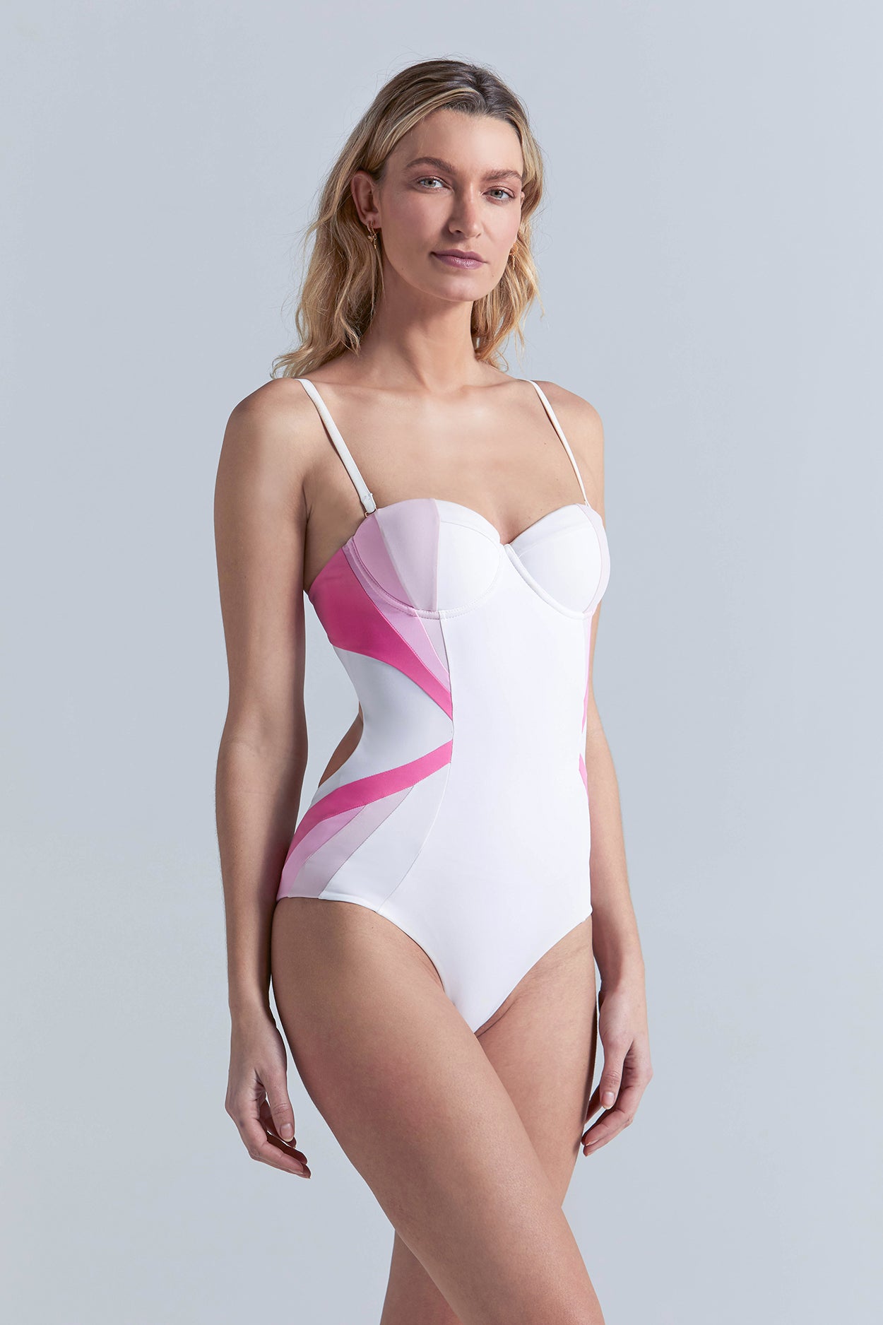 San Maria One Piece Bianco Biarritz Emily May London