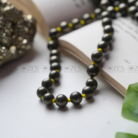 authentic Pyrite Mala | the zen crystals