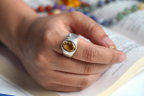 Citrine Ring in Silver | the Zen Crystals
