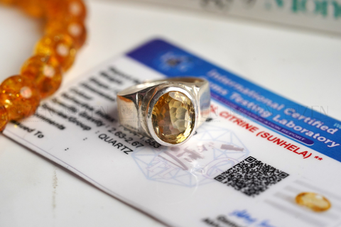 Certified Citrine Ring | the Zen Crystals