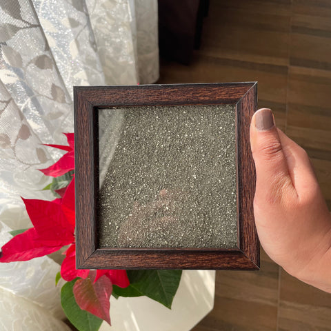 Pyrite Dust Frame | The Zen Crystals