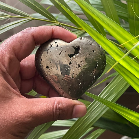 Pyrite Cluster Heart | The Zen Crystals