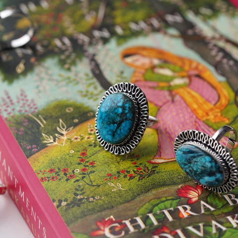 Achieving Dreams - Turquoise Quartz Ring Set – Nurtured By SA