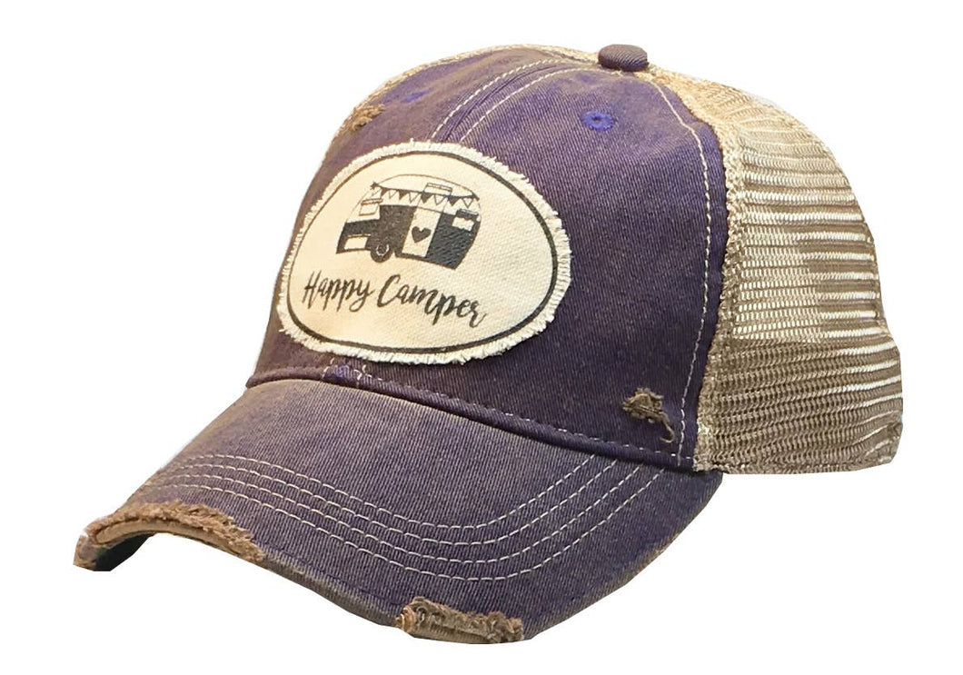 happy camper baseball hat