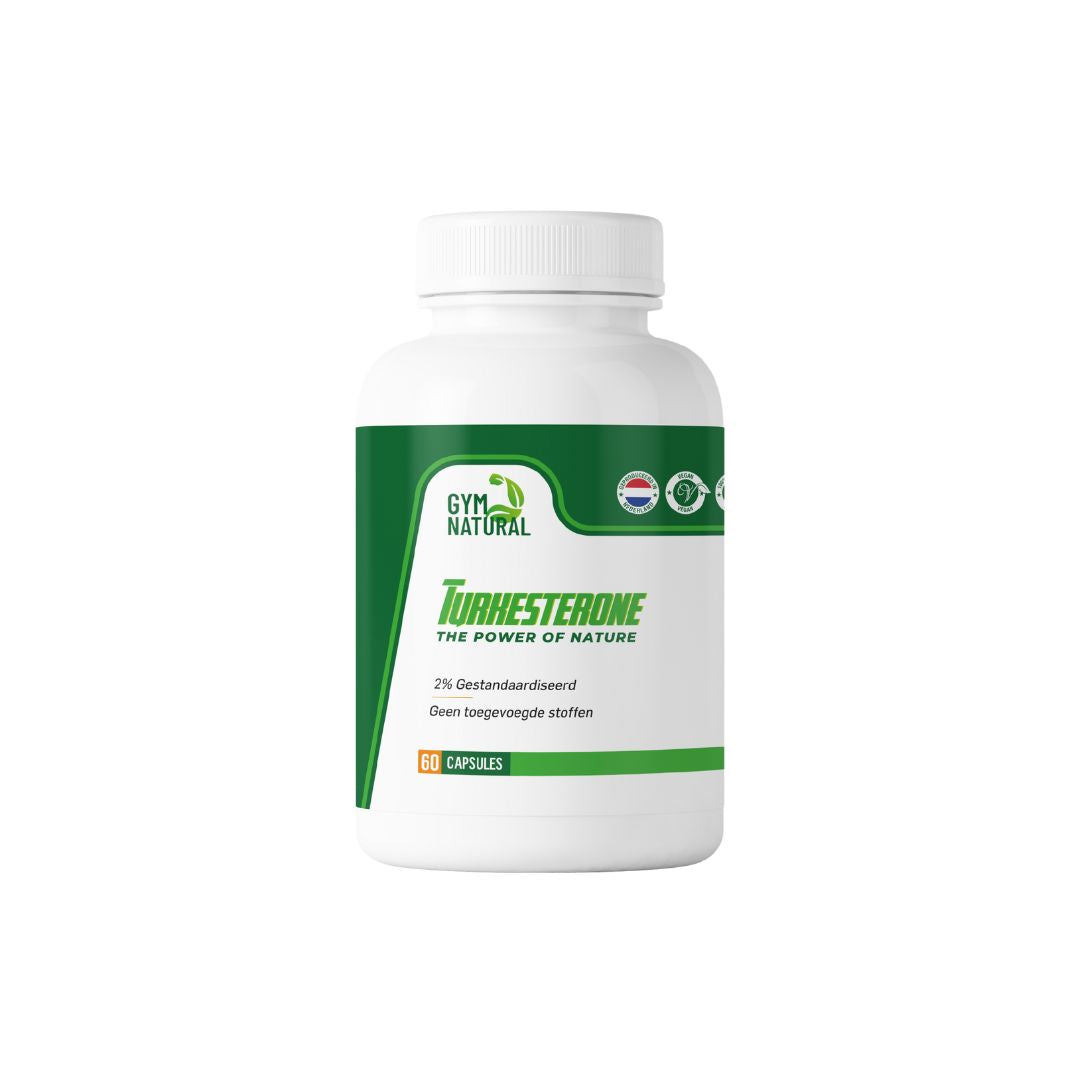 Gym Natural - 100% Vegan & Natural Turkesterone - 2% standardized - 80 capsules (500mg)