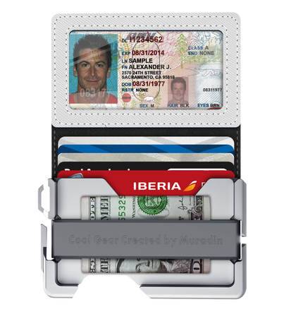 ELV Badge Holder Wallet, Aluminum ID Badge Card Maldives