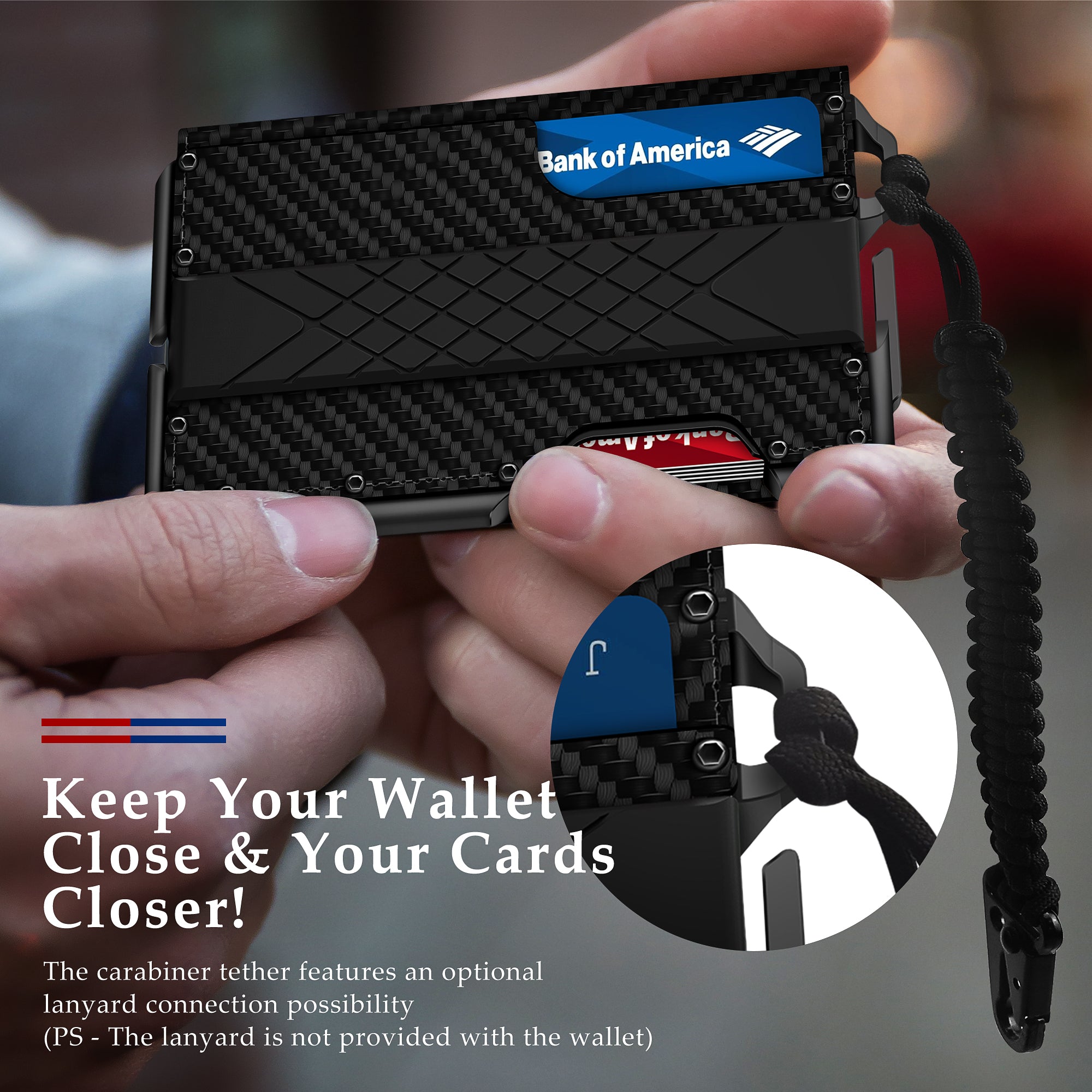 carbon fiber wallet airtag