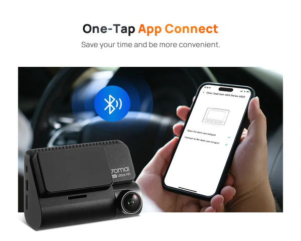 70mai A810 dashcam One Tap connect