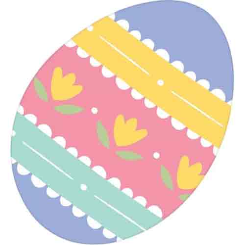 Shop Now Pastel Easter Egg Paper Cutout - Party Centre