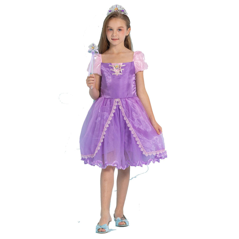 Shop Now Child Rapunzel Deluxe Dress Costume - Party Centre