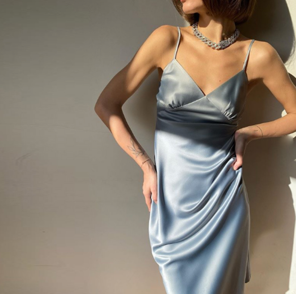 Satin-slip-dress-blue