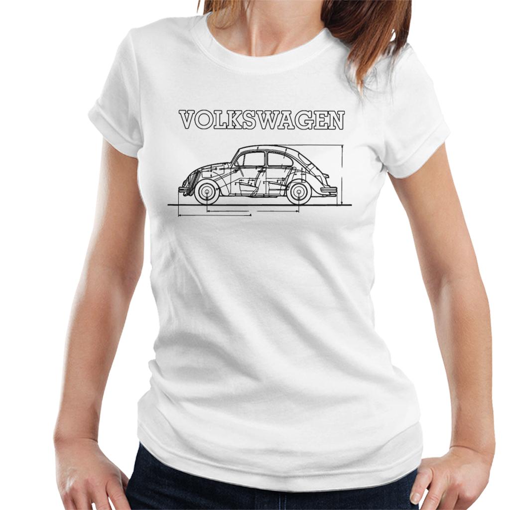Volkswagen Classic White VW Logo Women's T-Shirt at  Women's Clothing  store