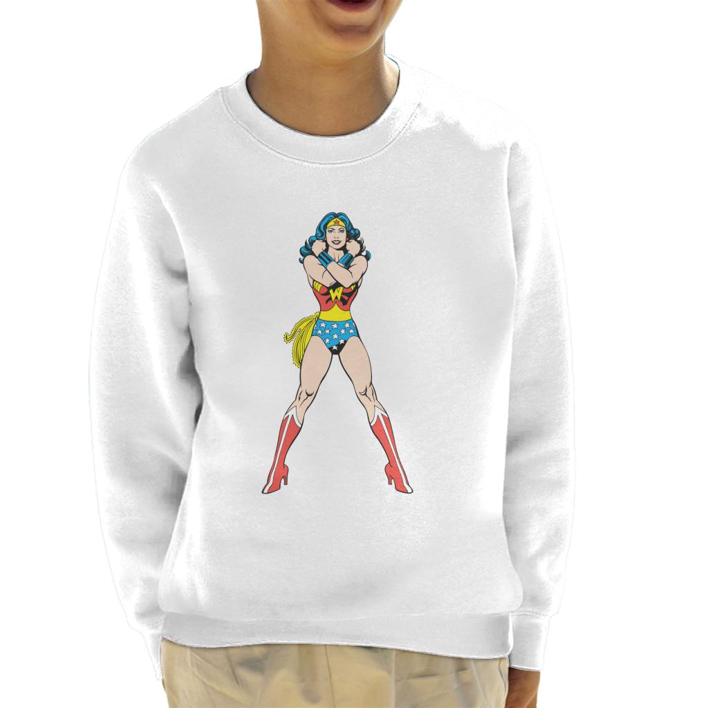 WONDER WOMAN Official Reversible WW Long Sleeve Sweatshirt T-Shirt Size  Medium