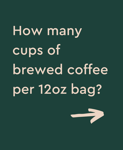 how many cups of brewed coffee per 12oz bag