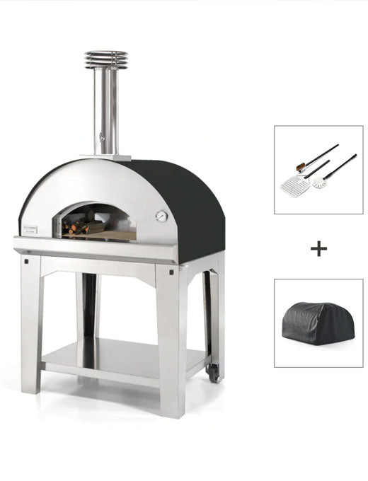 Fontana Marinara Wood Fire Pizza Oven & Stand