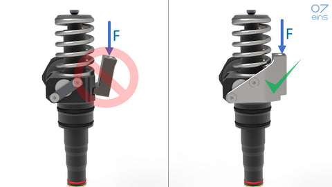 07eins PDE-kroppshållare (reparationshållare) eliminerar orsaken till skador på cylinderhuvudet i TDI-motorer med pumpinjektorelement