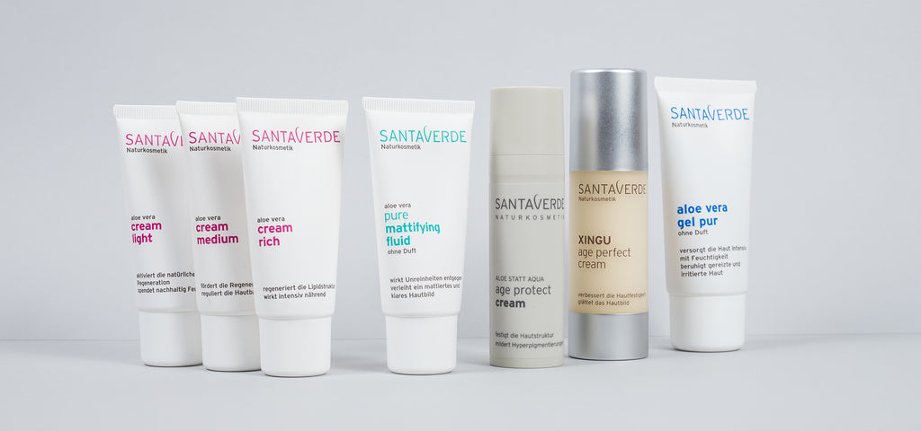 Face creams by Santaverde organic skin care.