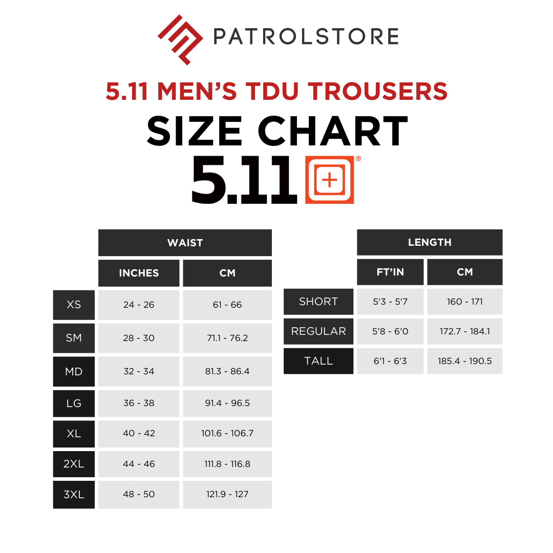 511 Tdu Pant Sizing