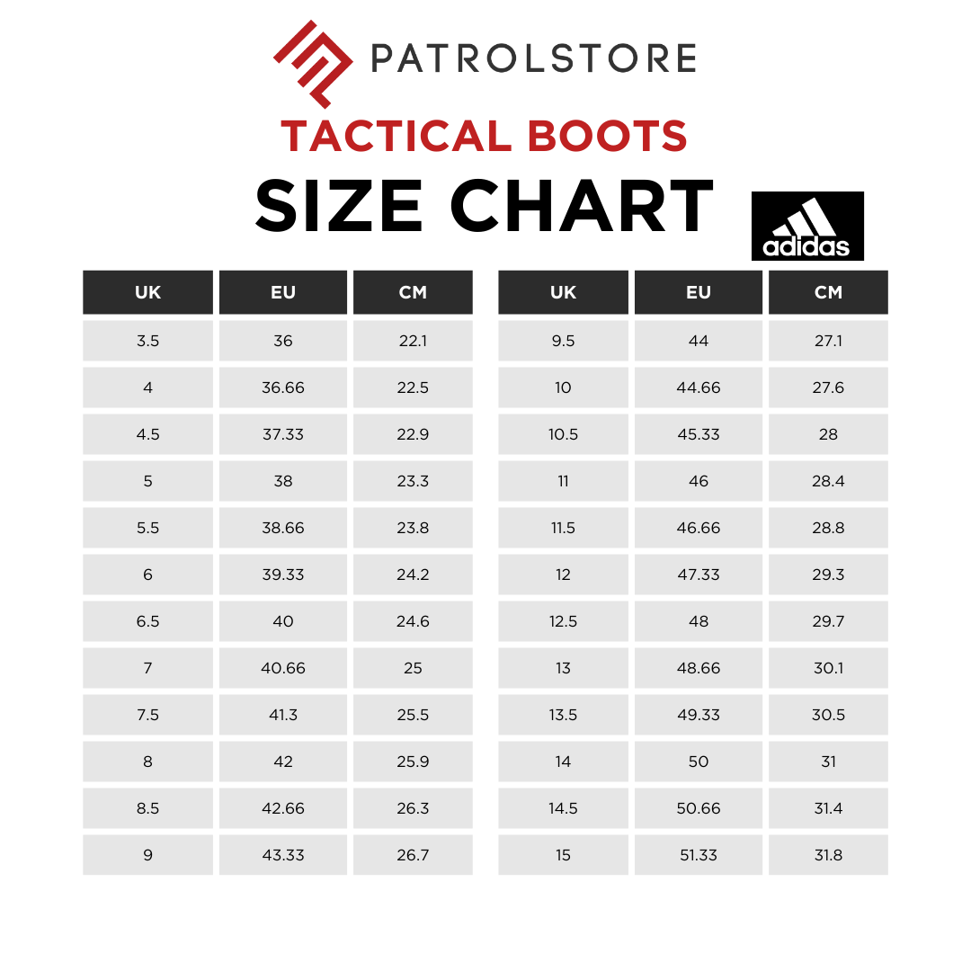 Adidas Boot Sizing