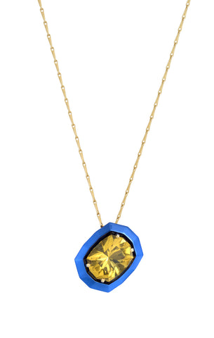 golden heliodor necklace