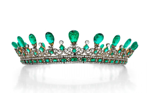 queen victoria diamond and emerald tiara