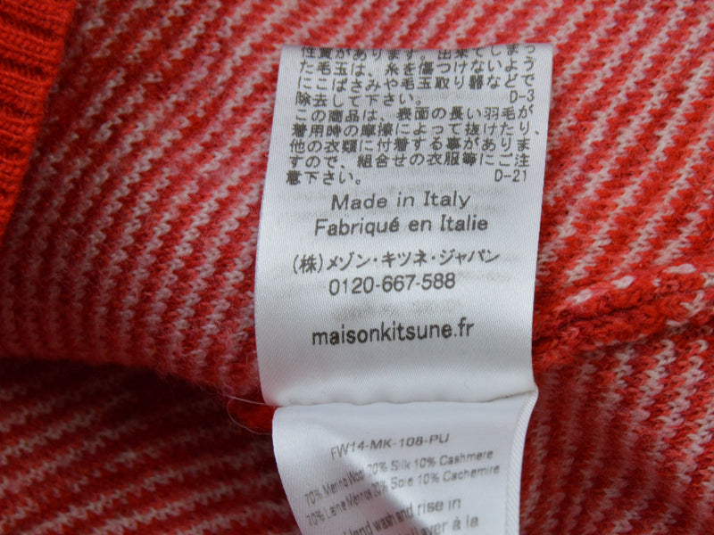 メゾンキツネ Maison Kitsune ニット ウールシルクカシミヤ バック