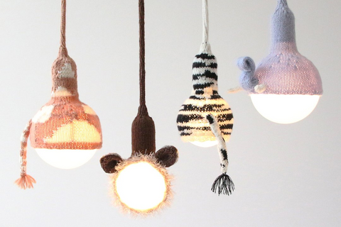 Lampe inspirée des animaux pour la chambre des enfants.