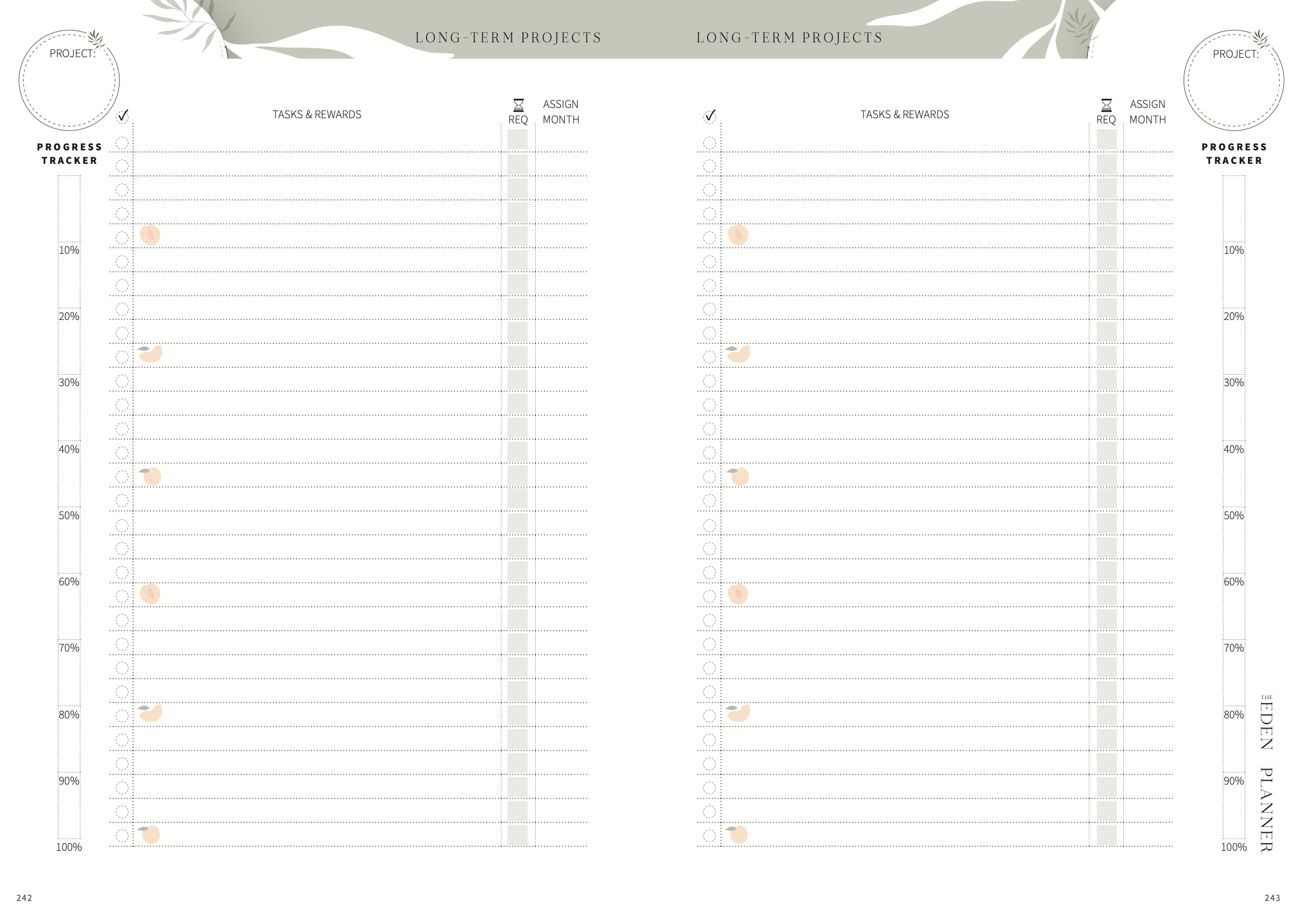 The Eden Planner 2024 Long Term Project Planning Pages