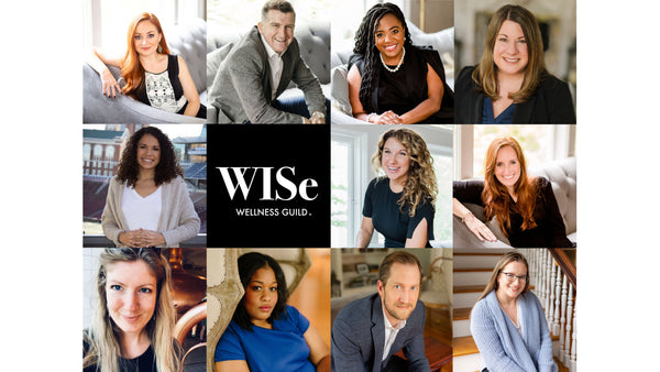 Collage of headshots of WISe Wellness Guild team members, includes nine women and two men.