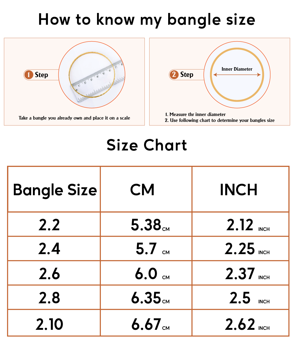 Bangles size chart