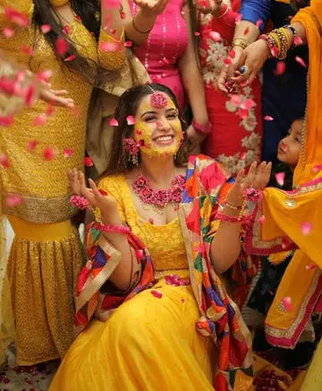 Pink Flowers Jewellery Saubhagyavati.in