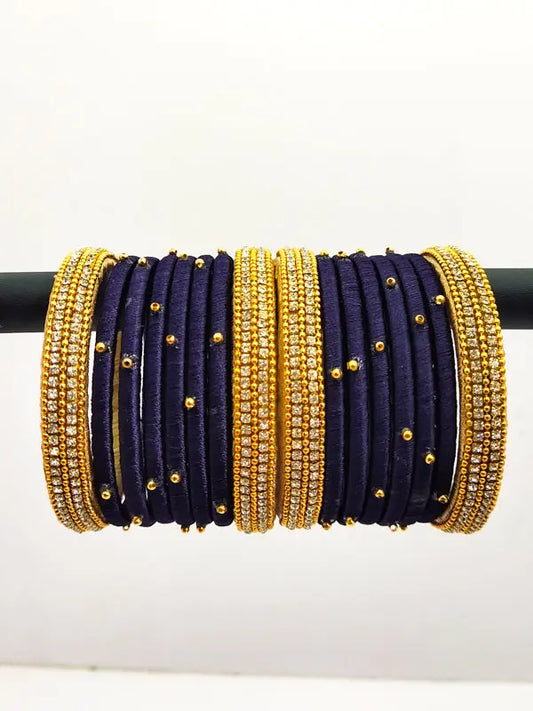 Silk Thread Bangles Set - Saubhagyavati.in