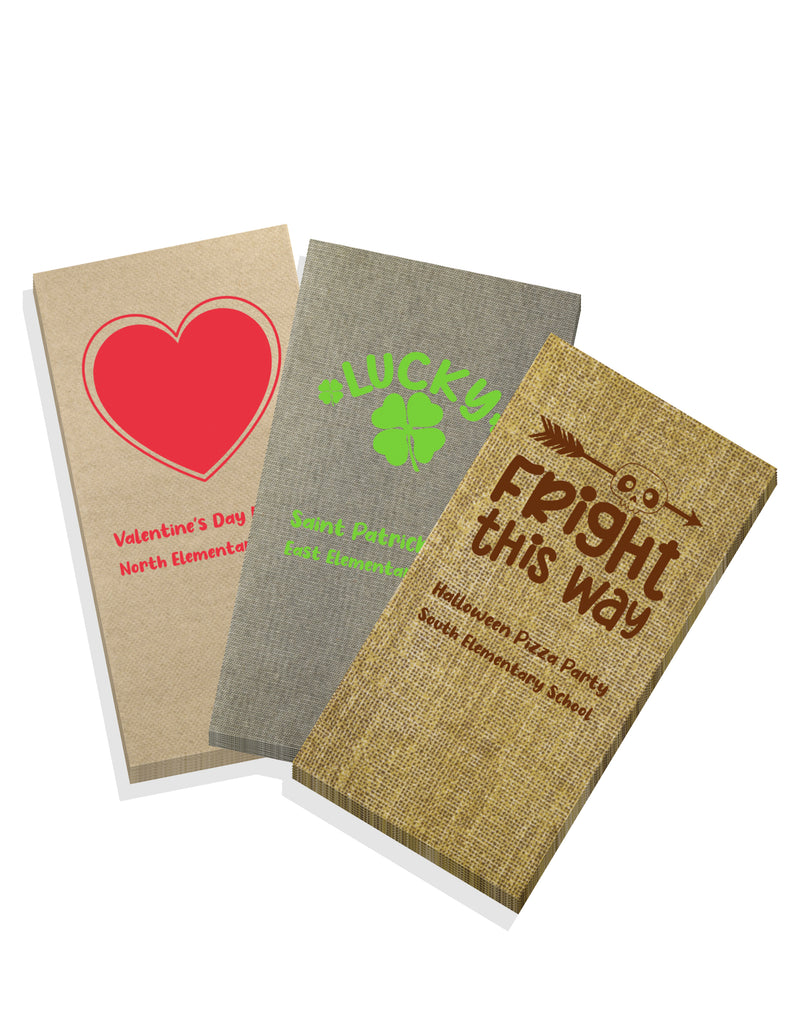 Personalized Linen Like (paper) Disposable Guest Hand Towels - Bulk Pack of  50 with a Ribbon – personalized with one of our graphics.