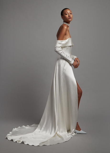 Couture-Hochzeitskleid aus Seide